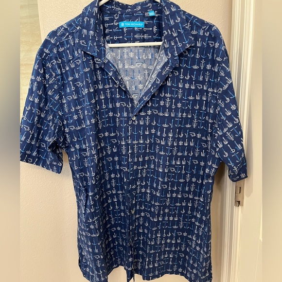 Tori Richard Mens button down aloha shirt - Picture 1 of 3